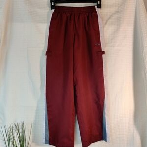 Champion Burgundy Track Running Athletic Sports Pants, Boys Size  Medium